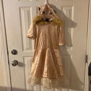 Kids Lion Costume with Hood - Tan